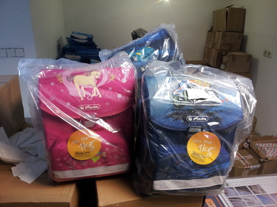 Plecaki/tornistry mix rodzajów i kolorów 14 szt